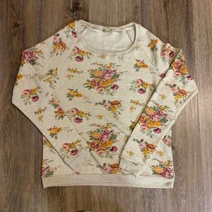 Floral Print Sweatshirt